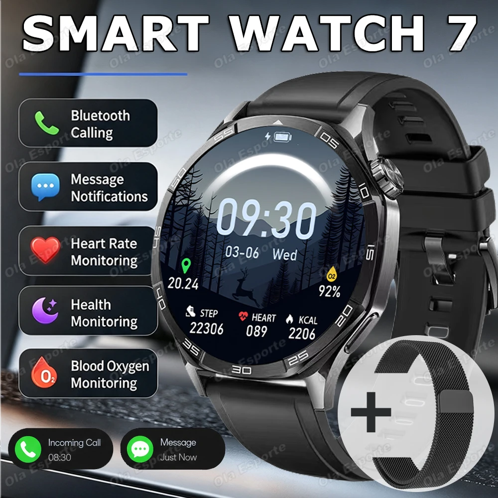 Men's Outdoor Smart Watch with Bluetooth Call, 1.52inch