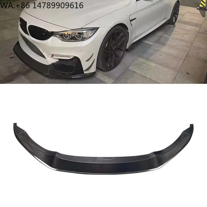 High-end Custom Body Kit For Old-to-New ConversionRSC Style F80 M3 F82 F83 M4 Carbon Fiber Front Lip For M3 M4 2014-2019