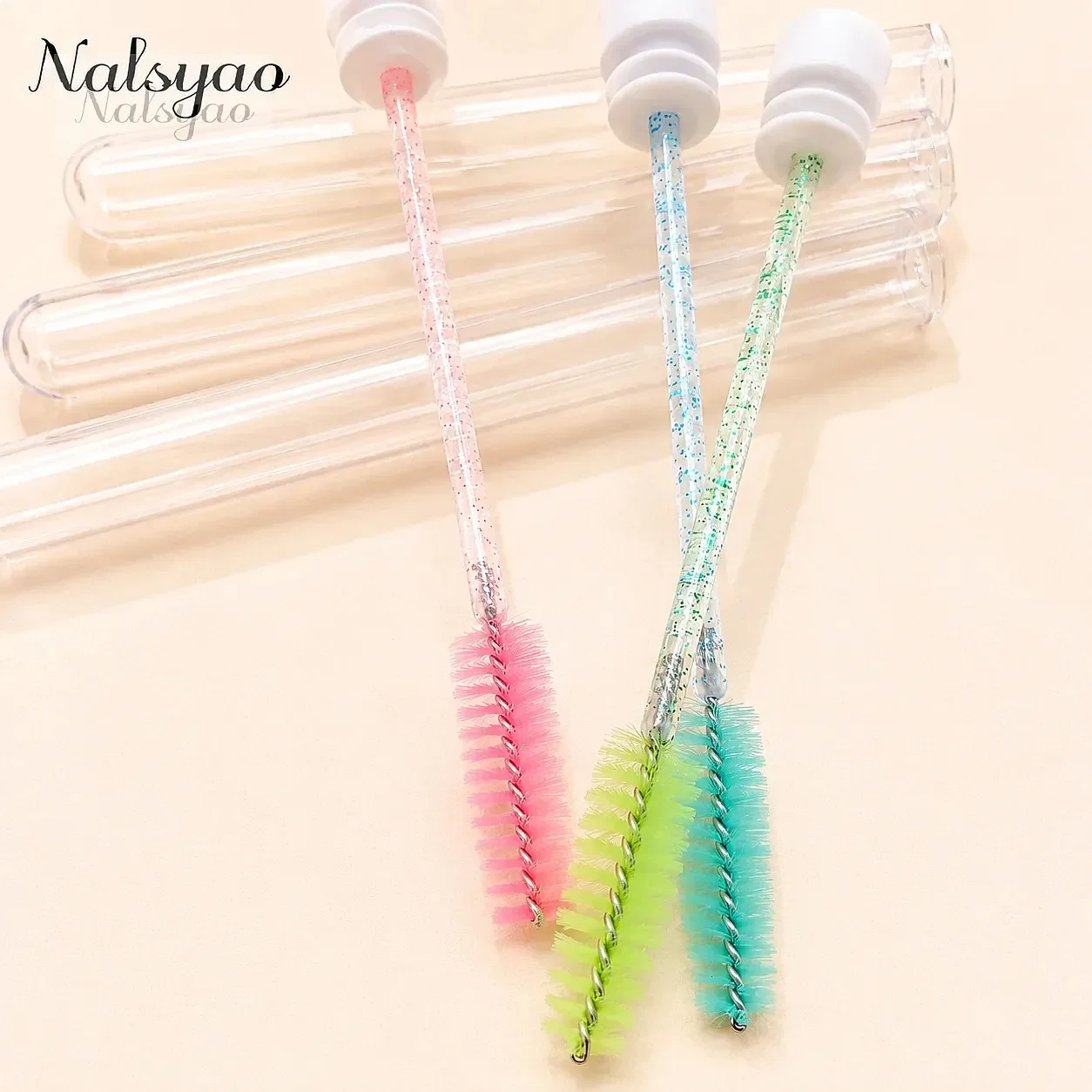 20-100pcs Reusable Eye Lashes Brush Wand Replaceable Dust-proof Eyebrow Brush Applicator Mascara Tube Makeup Tools