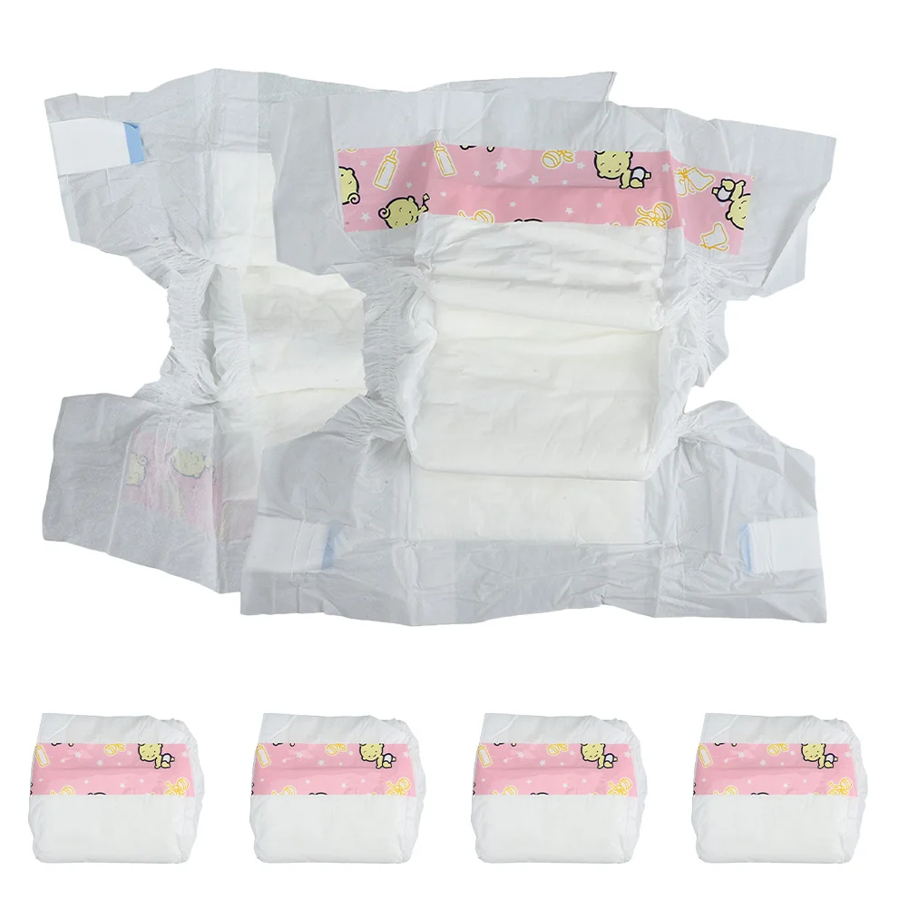 

6 Pcs Dress up Toy Accessories Baby Diapers Pretend Play Nappies Toys Toddler