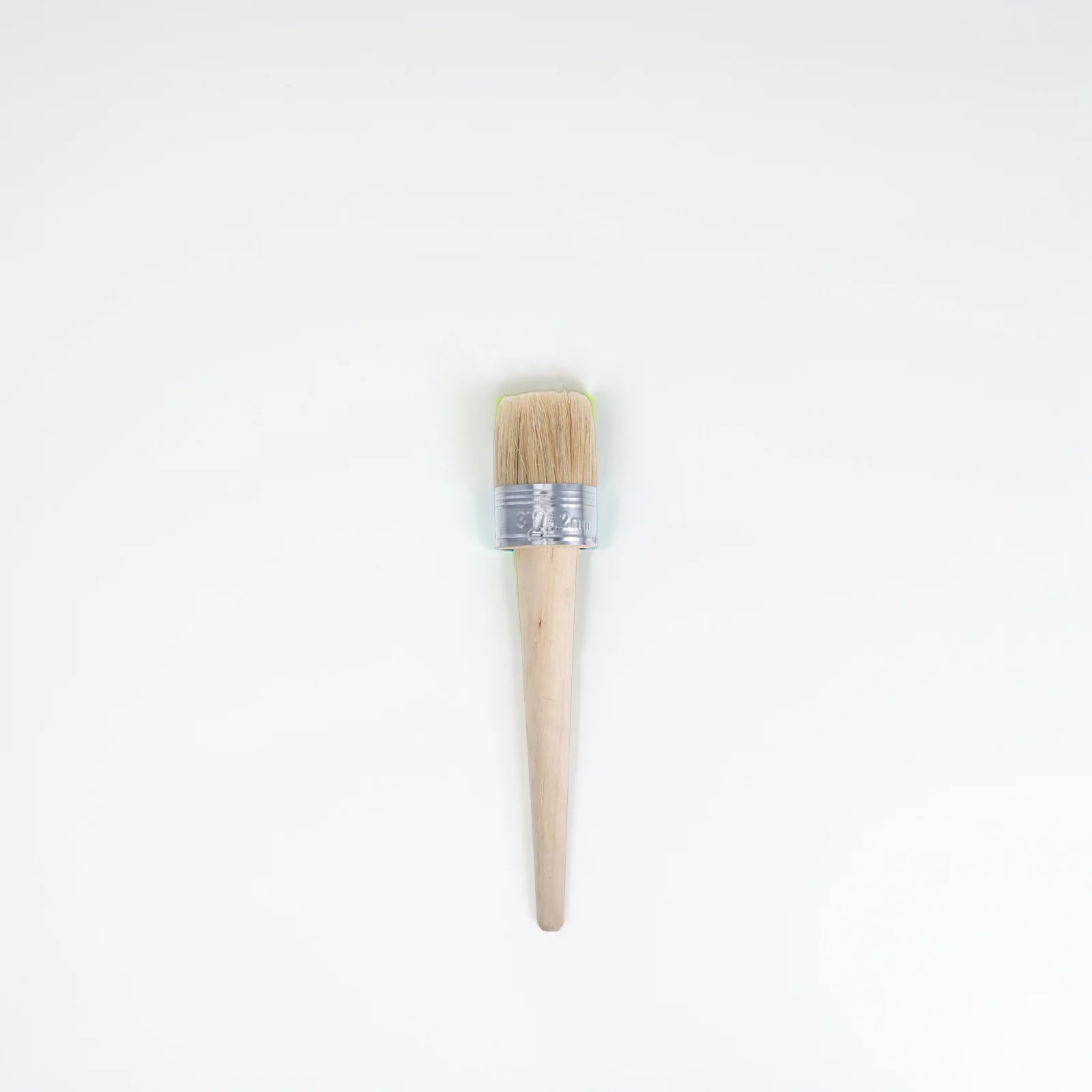 

2Pcs Round Paint Brush 50mm Wax Furniture Refinishing DIY Art Crafts Painting Tool for Walls Doors Decorative