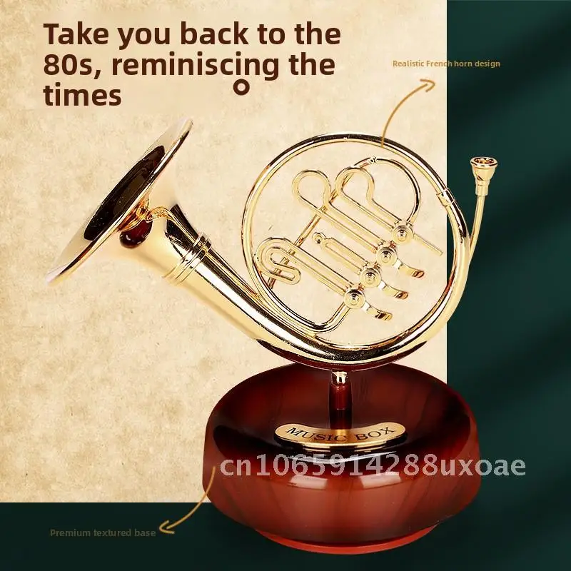 Violin music box, music box model, saxophone, guitar, pipa ornament, birthday gift