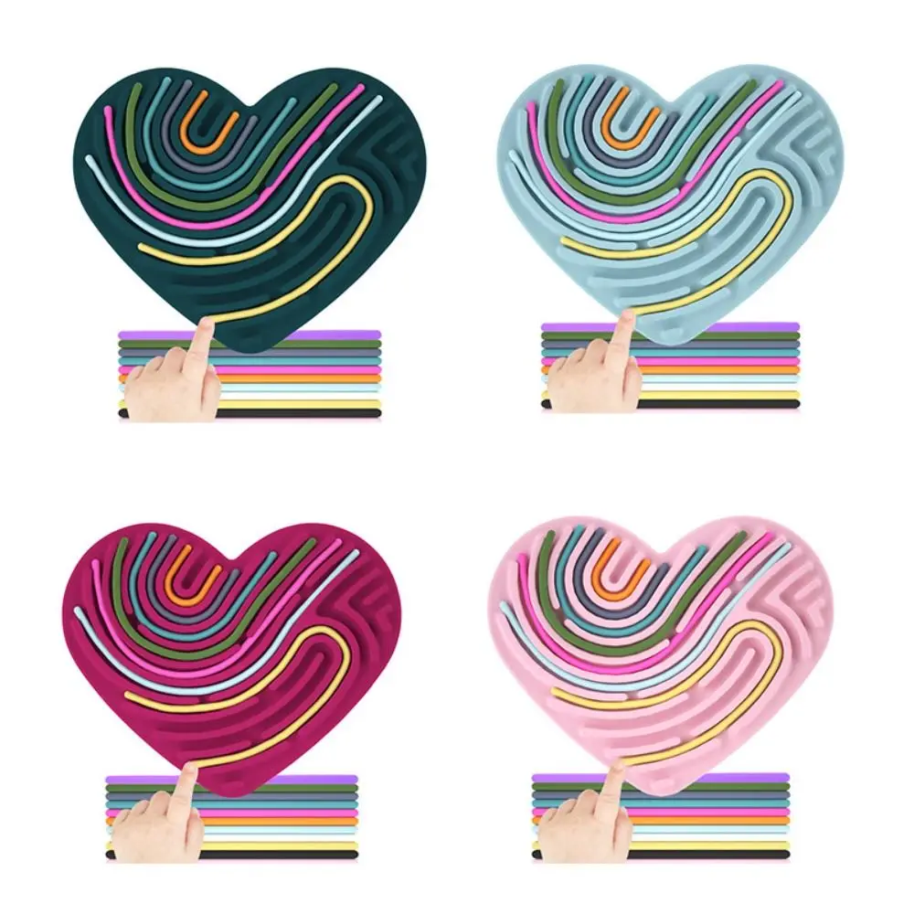 Planche mentaires orielle en silicone créative pour enfants, jouets de décompression relaxants, calmant, design double face, comprend 11 cordes, calmer, cadeau