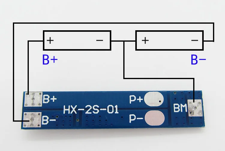 4PCS/a Lot 2S 5A 8.4V Lipo Lithium Polymer BMS/PCM/PCB Battery Protection Circuit Board For 2 Packs 18650 Li-ion Cell