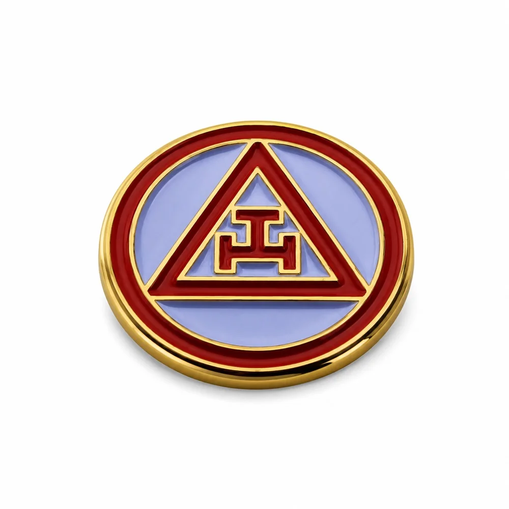Royal Arch Circle Masonic Lapel Pin Gold Metal Masonic Brooch Badge Elegant Fashion Suit Jacket Accessories Gifts