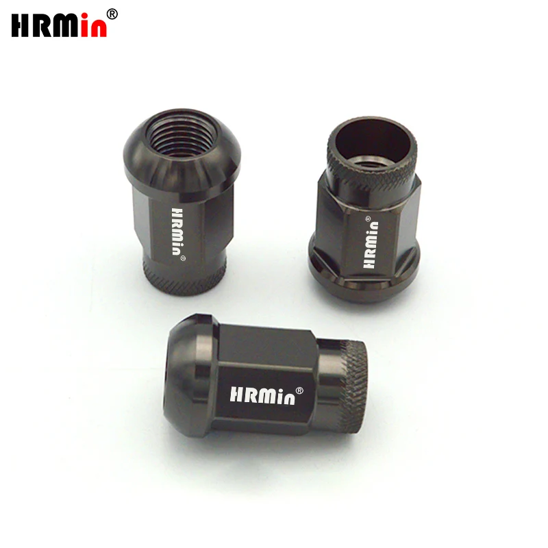 HRMin Factory 10.9 grade Gr5 titanium ball seat knurled wheel nut titanium nut titanium screw M12*1.5/M14*1.5mm 20pcs