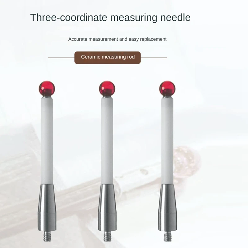 2Pcs CMM Probe Stylus 6Mm Ball Tip CMM Contact Probes  Shafts Probe Testing Spare Parts Parts For Renishaw A-5000-3712