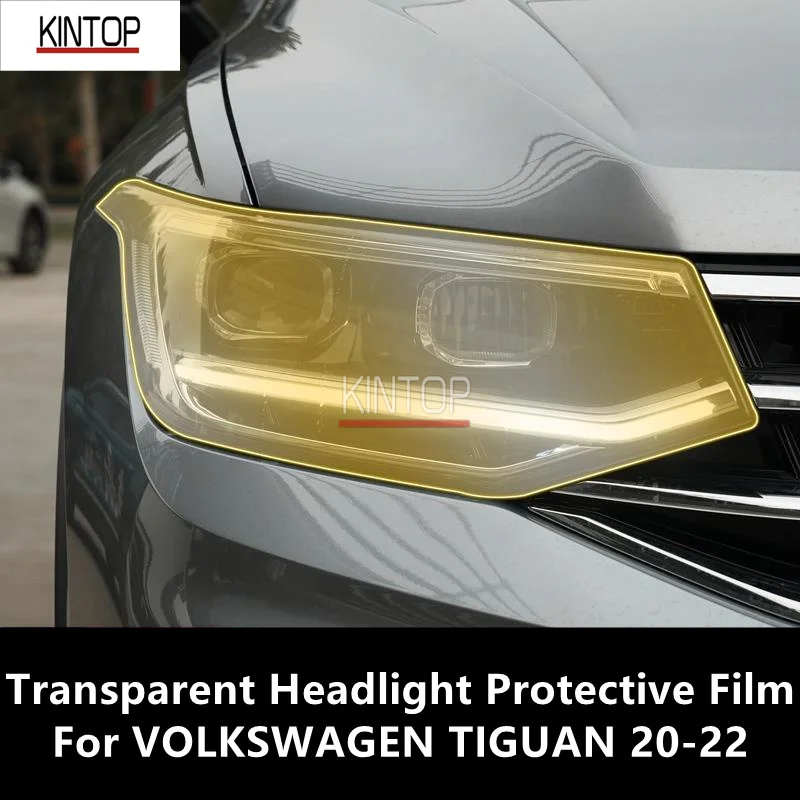 

For VOLKSWAGEN TIGUAN 20-22 TPU Transparent Headlight Protective Film, Headlight Protection,Film Modification