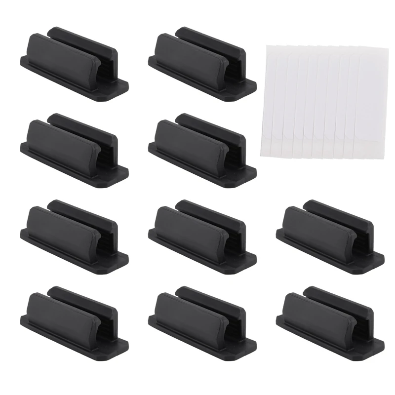 

Pen Holder Set Of 10 Adhesive Silicone Pen Holder For Desk And Other Surfaces With 10 Extra Paste Pads