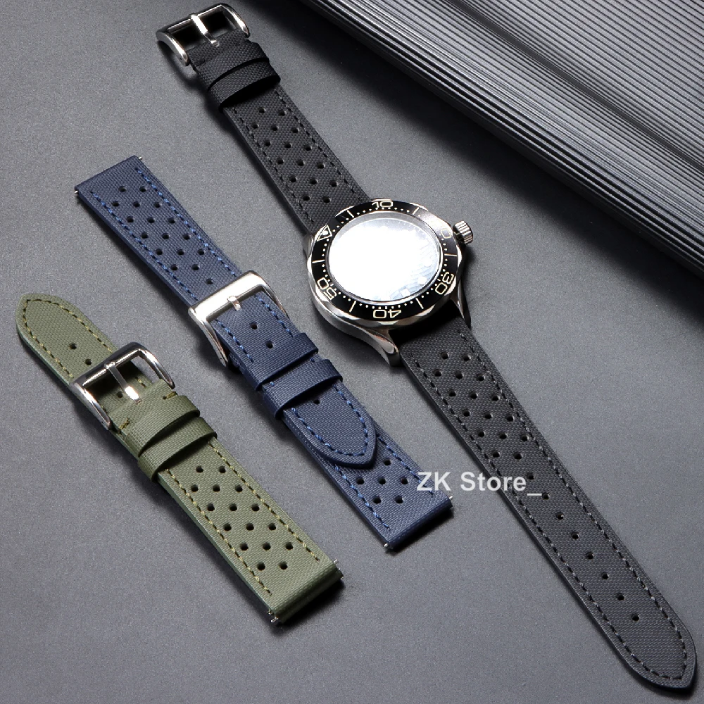 New Nylon Sailcloth Strap Sport Fabric 18mm 20mm 22mm Watch Band Quick Release Replacement Bracelet for Men Women Wristband Belt