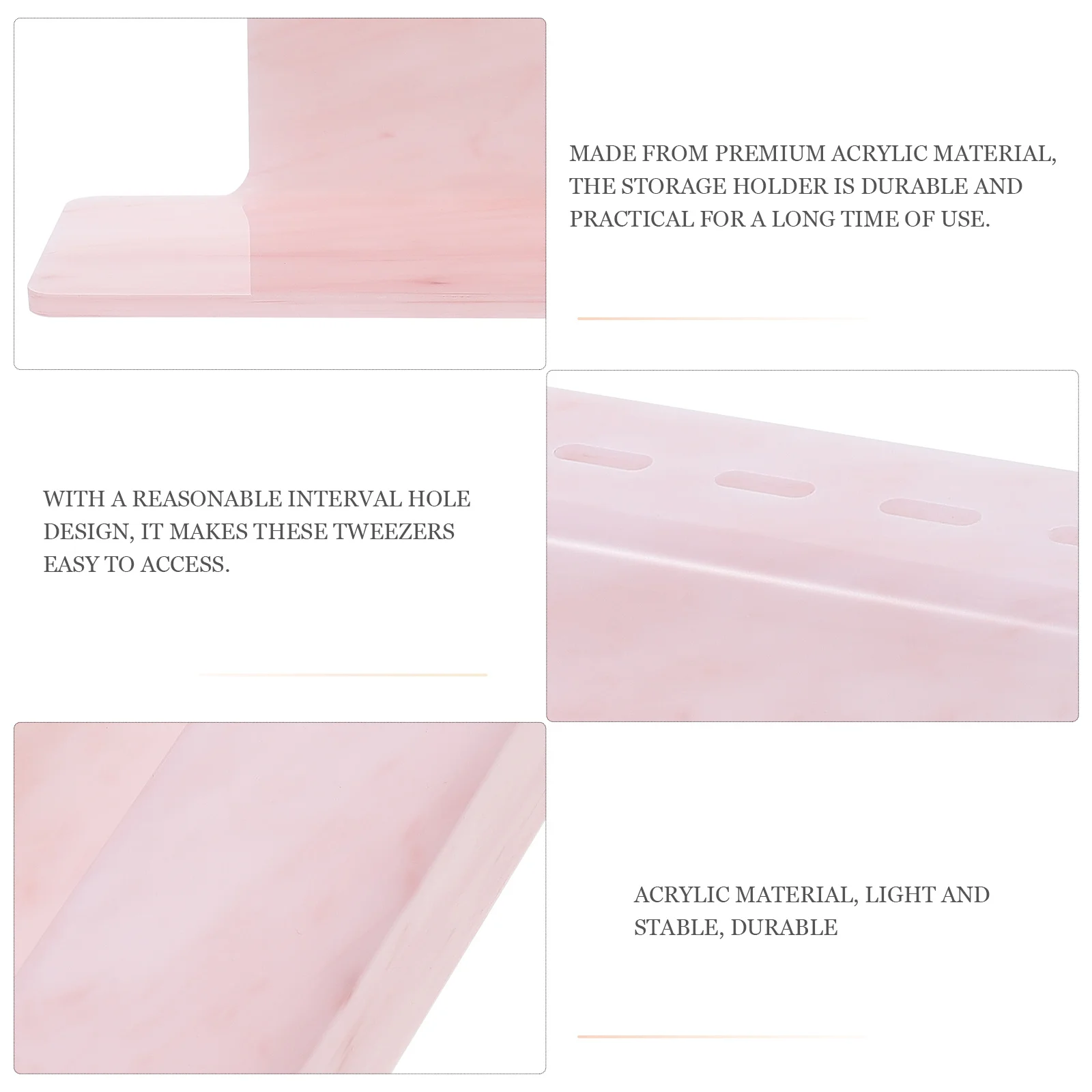 

Eyelash Tweezers Holder Acrylic Storage Rack 8 Hole Stable Display Stand for Lash Extension Makeup Tools Organizer