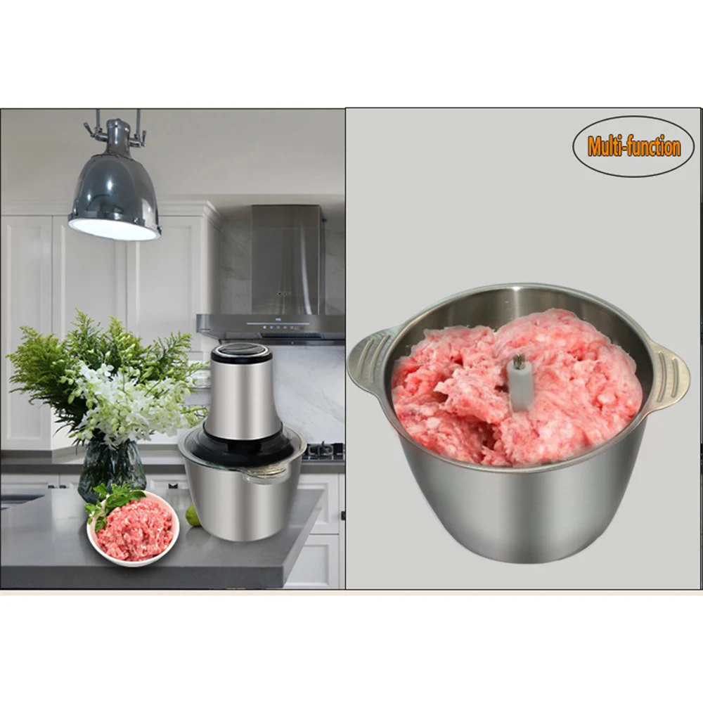 220V Electric Meat Grinder Mincer Portable Blender Machine for Kitchen Vegetable Chop Cutter Mini Food Processors Crusher 채칼 절단기