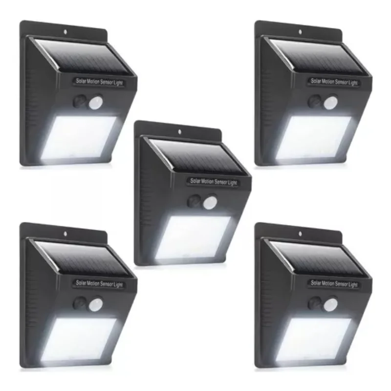 5 Luminaria Solar  Light With Sensor Presence Auto Luminaires Solar Luminaires