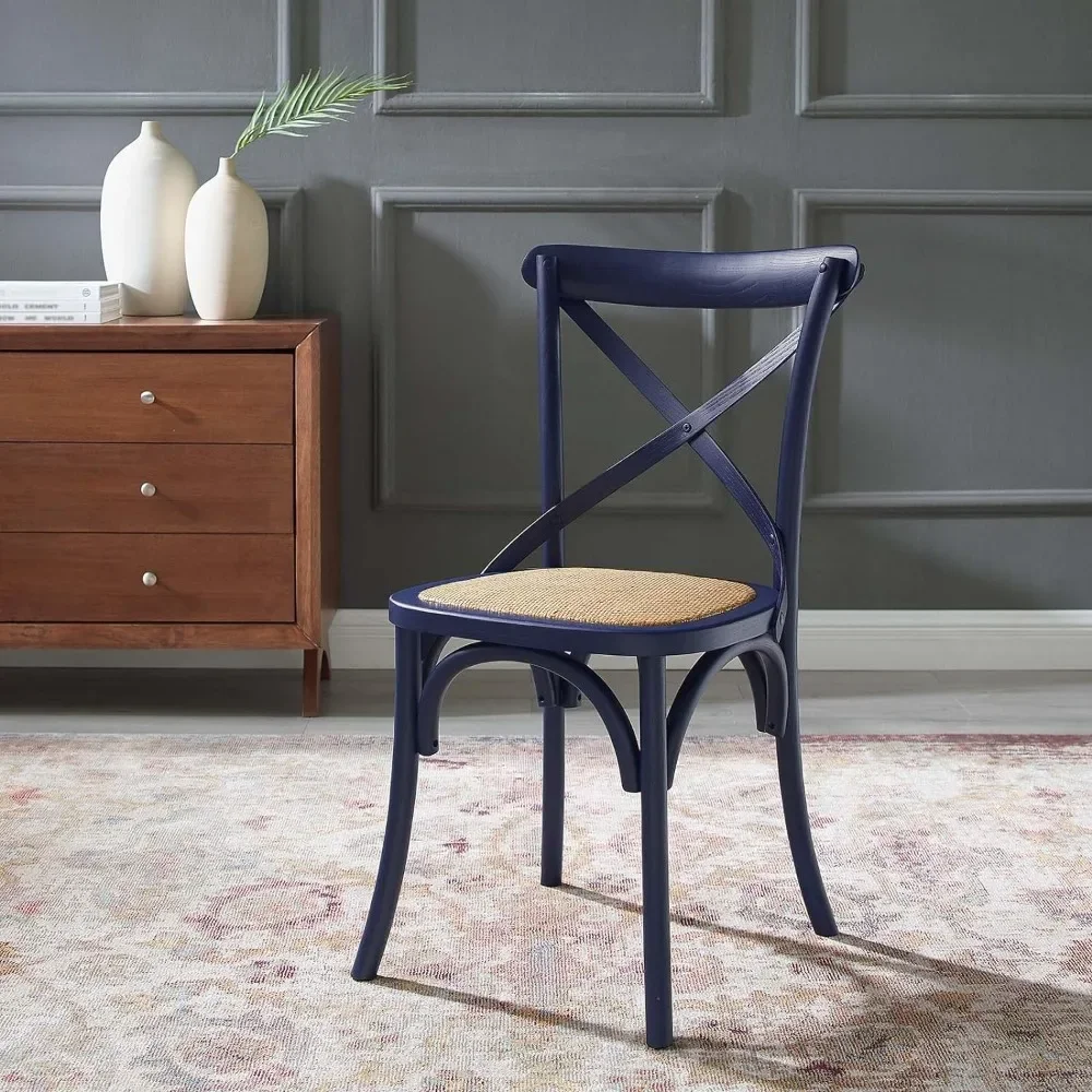 

Mid century modern leisure dining chairs suitable for kitchen and living rooms, midnight blue