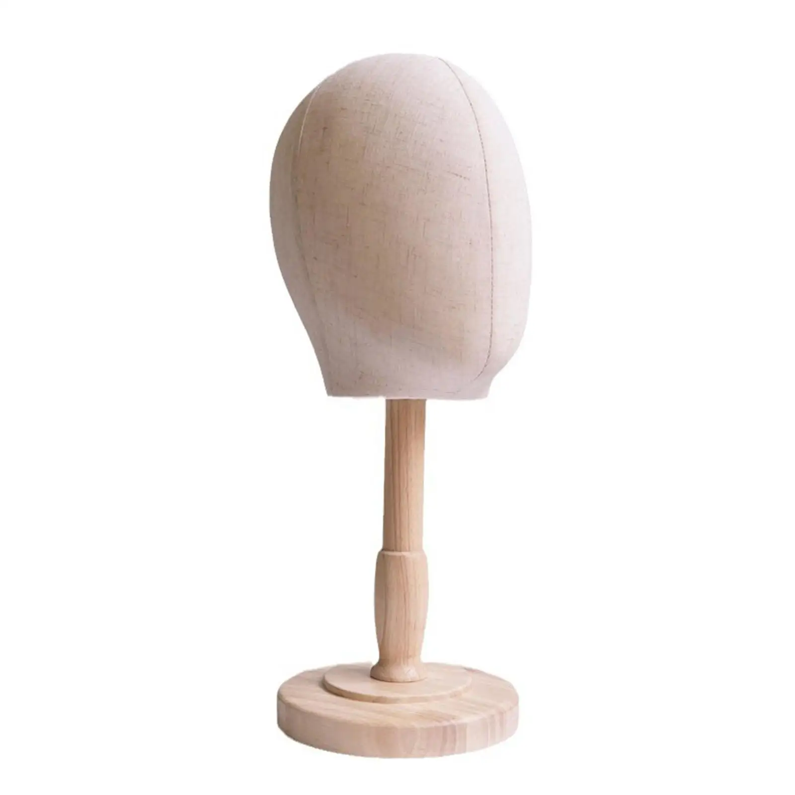 Hat Display Head Mannequin Head Model Multipurpose Caps Storage Rack with Wood Base for Hairdresser Training Beginner Stylist