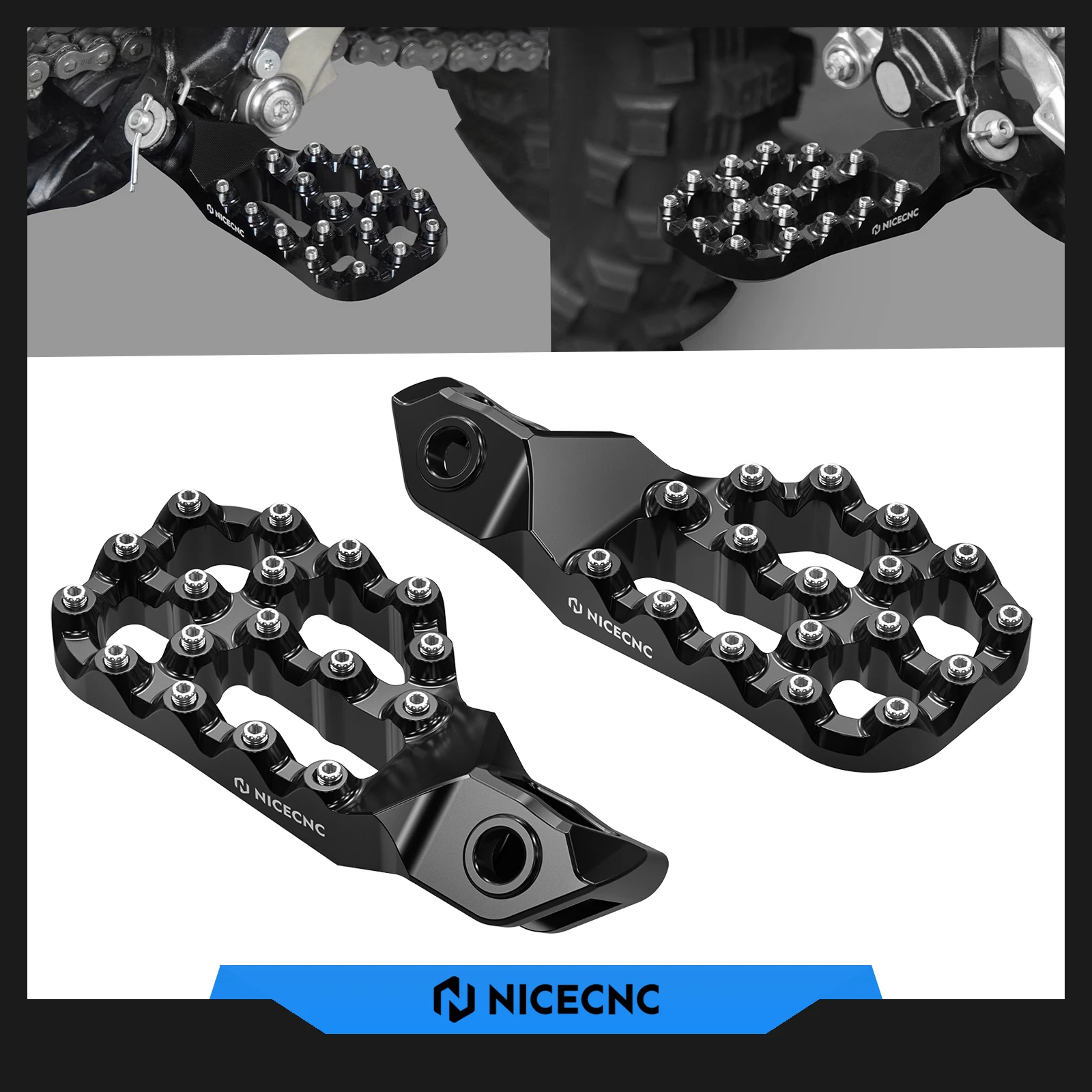 

2024 For Husqvarna TE 300 TE 250 FE 501 FE 450 350 300 250 150 125 TC TX FC FX 2023 Motorcycle Offset Foot Pegs Footrest Pedal