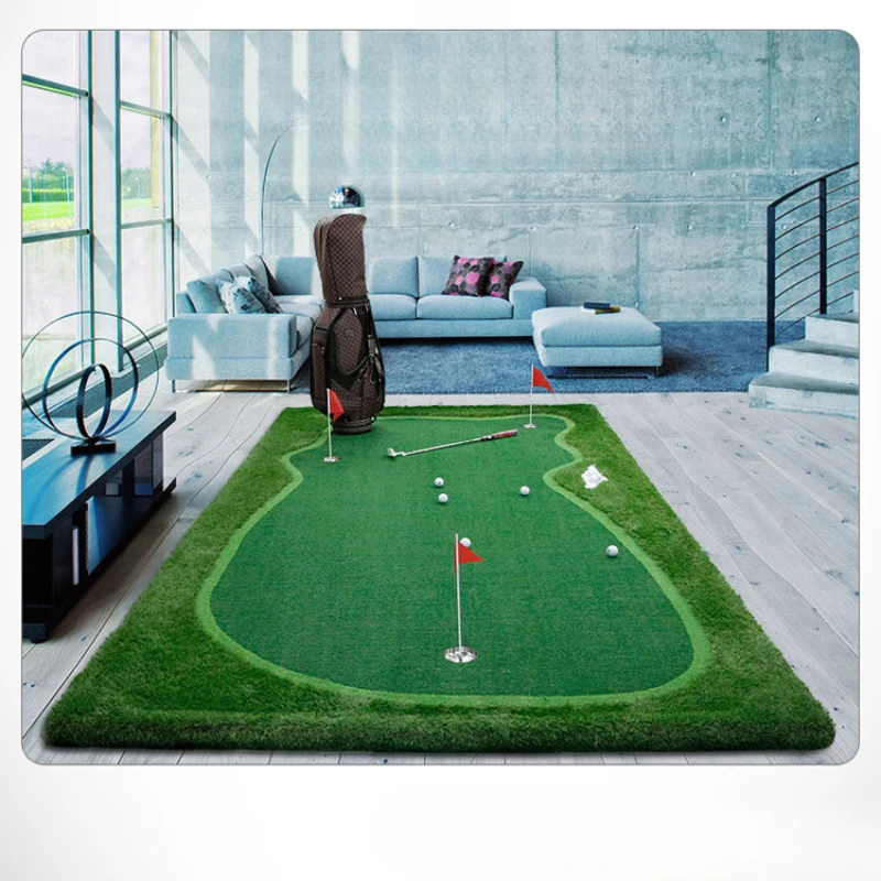 Golf Practitioner Lawn Indoor Putter Artificial Green Blanket Home Office Home Fairway Set