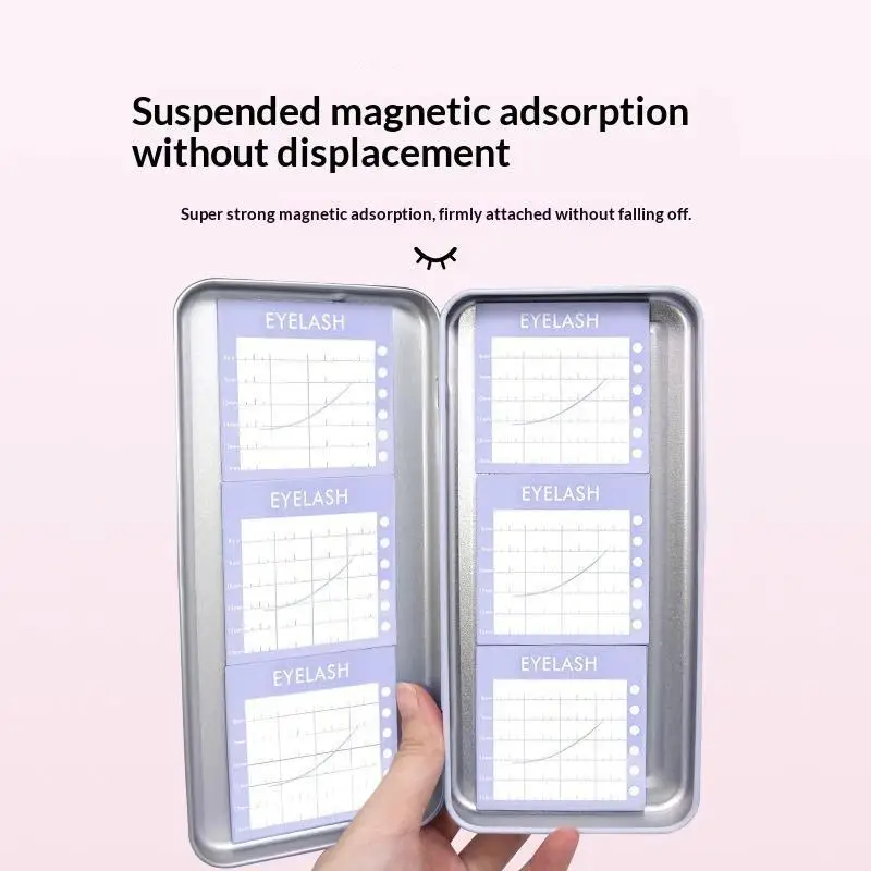 New 1 Set Storage Box Eyelash Grafting Table Display Box Pallet For Individual Suspended Magnetic Sheets Eyelash Protection Box
