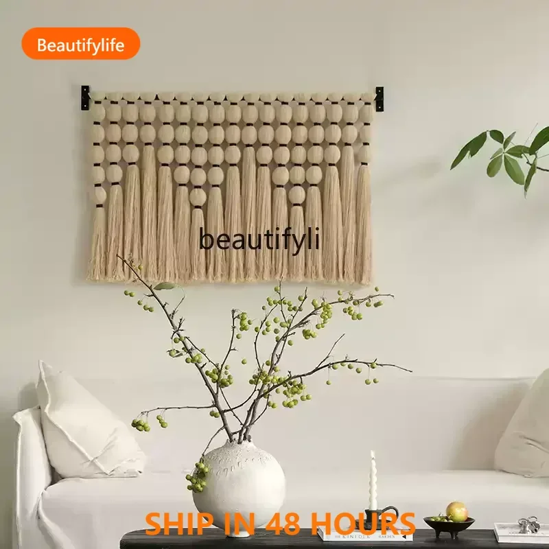 03 ss Medieval style fringed tapestry tapestry hand-woven homestay decoration bedside entrance art pendant living room tapes