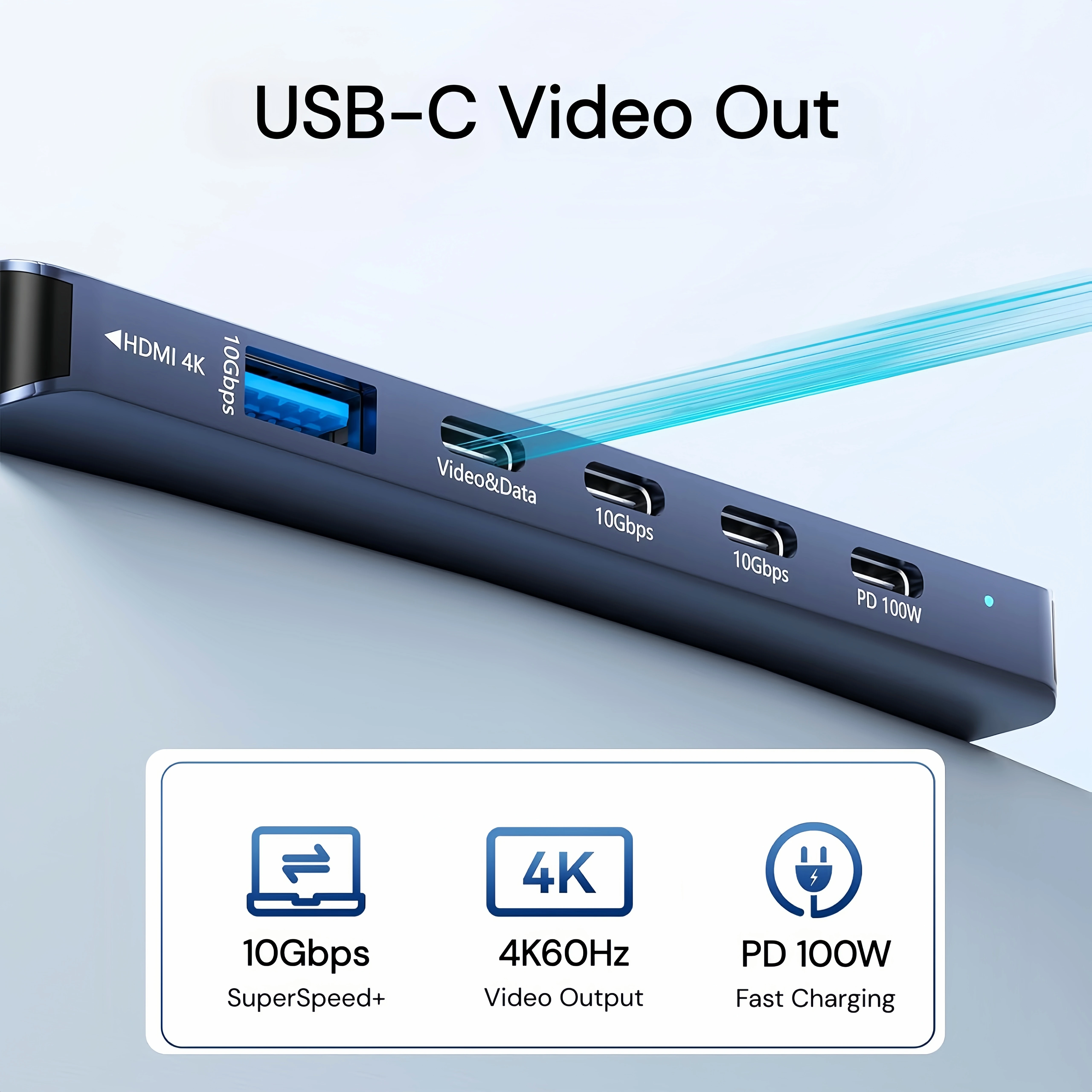 Hub USB C con HDMI 4K 60Hz, mo - Docking Station Dual Monitor Dp Hdmi reseña y precio