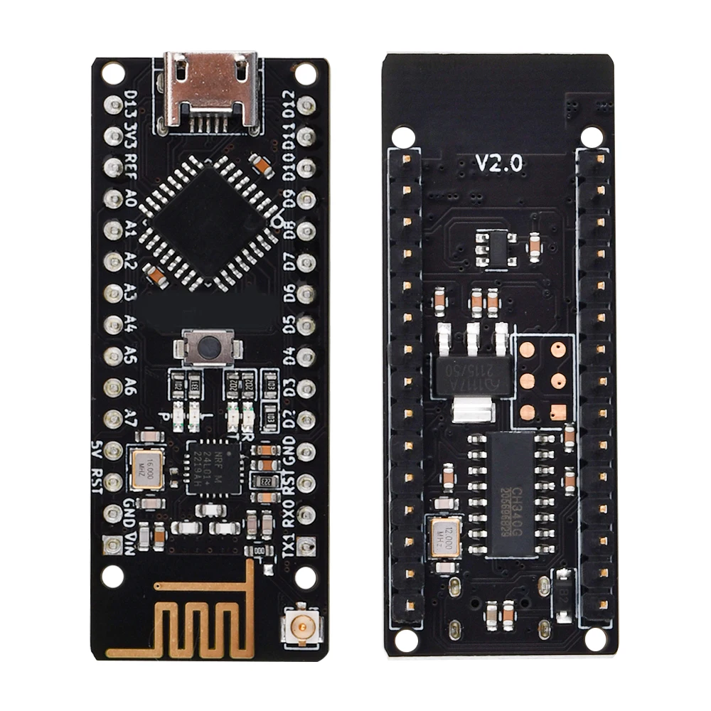 Atmega328P NANO V3.0 CH340G NRF24l01 wireless development board Module For arduino NANO 328P NANO 3.0