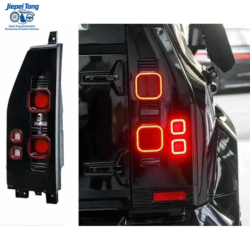 1 Unit New Defender High-quality LED Tail Lamp Car Exterior Accessories Retrofit Abs Taillight for Jtour Traveler T2