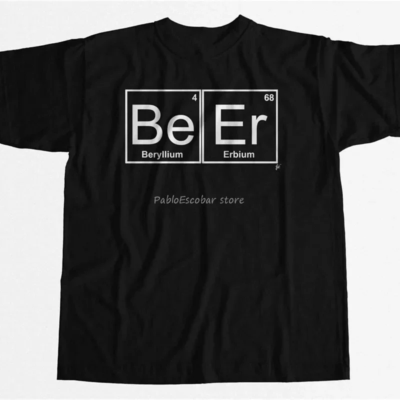 

Periodic Table - Chemistry Of Beer Pub Pint Stag Mens T-Shirt Tops New Unisex Funny Tee Shirt men summer tshirt