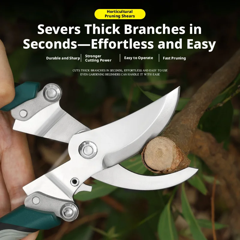 New Outdoor Foldable Pruning Shears With Non-slip Handle - Ideal For Pruning Thick Branches, Flower Arrangement, And Landscaping