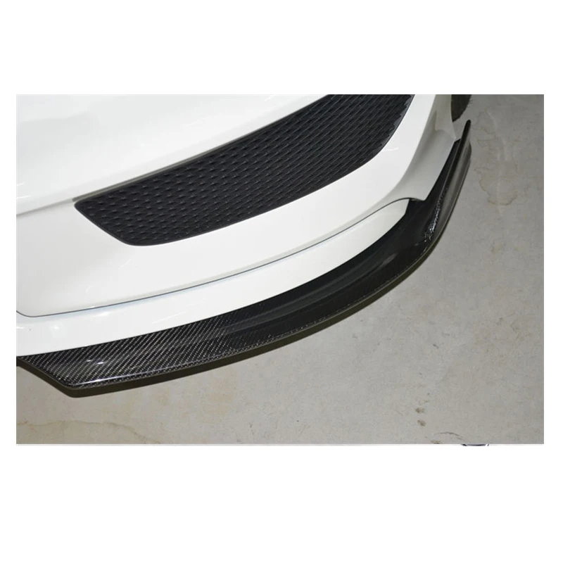 For W117 Carbon Fiber Front Bumper Lip Splitters Flaps For Benz CLA Class W117 C117 CLA250 CLA260 CLA45 2014-2019 2PCS