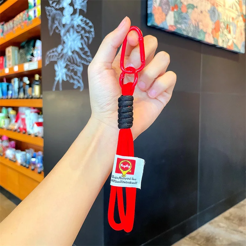 Bunte gewebte Lanyard-Schlüsselanhänger, kreatives Anti-Verlust-geflochtenes Seil, Telefon-Lanyard, Schlüsselanhänger, Rückseite, Anhänger, Auto-Schmuckstück-Zubehör