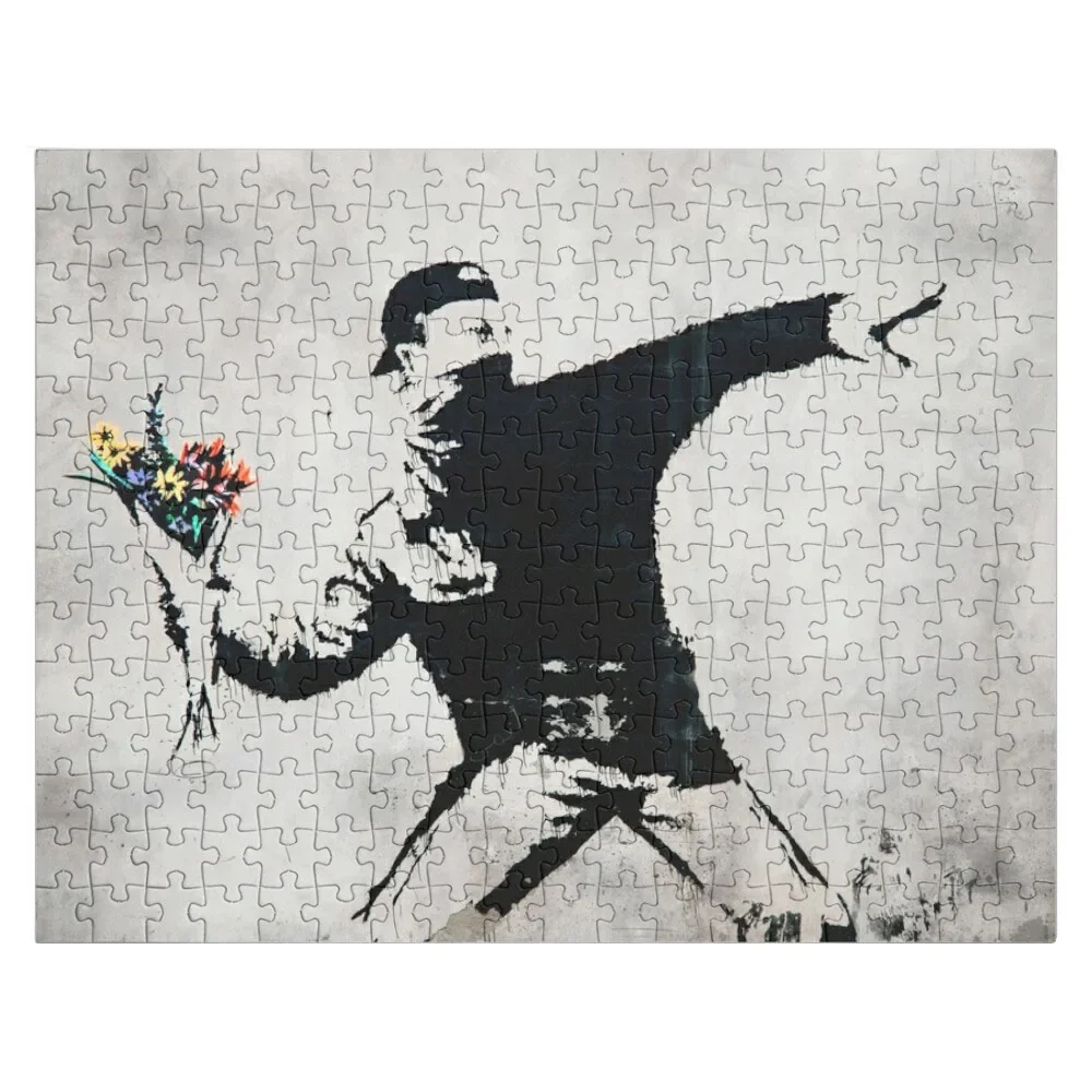 

Flower Thrower - Original Mural Jigsaw Puzzle Wooden Boxes Personalised Puzzle