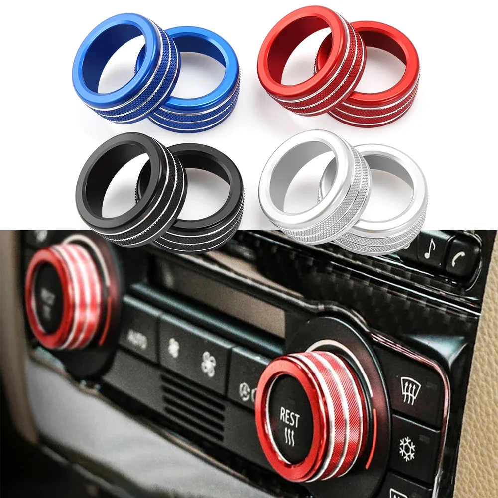 Car Air Conditioning Sound Knob Cover Interior Decoration For BMW 3 Series 2005-2013 E90 E91 E92 E93 320i 325i