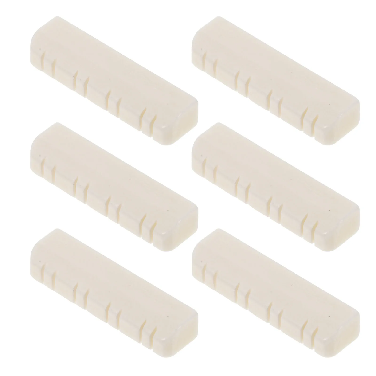 

6Pcs Mandolin Fret Nut High Quality Ox Bone Neck Support Stable Easy Use for Cleaning Fixing Mandolin Parts Replacement Tool