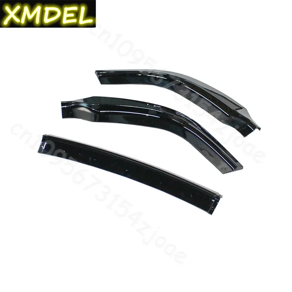 

car styling FOR CHRYSLER 300 300C 300S 2015-2023 GLOSSY BLK FRONT LIP SPOILER SPLITTER BODY KITS protector bumper 3pcs
