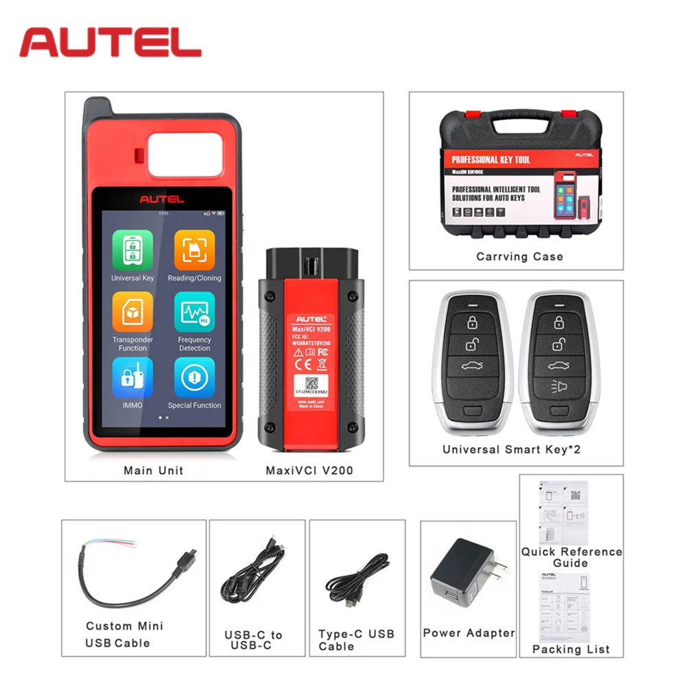 Autel KM100 E KM100E Auto Key IMMO Universal Key Generator Kit Free Update Online Lifetime