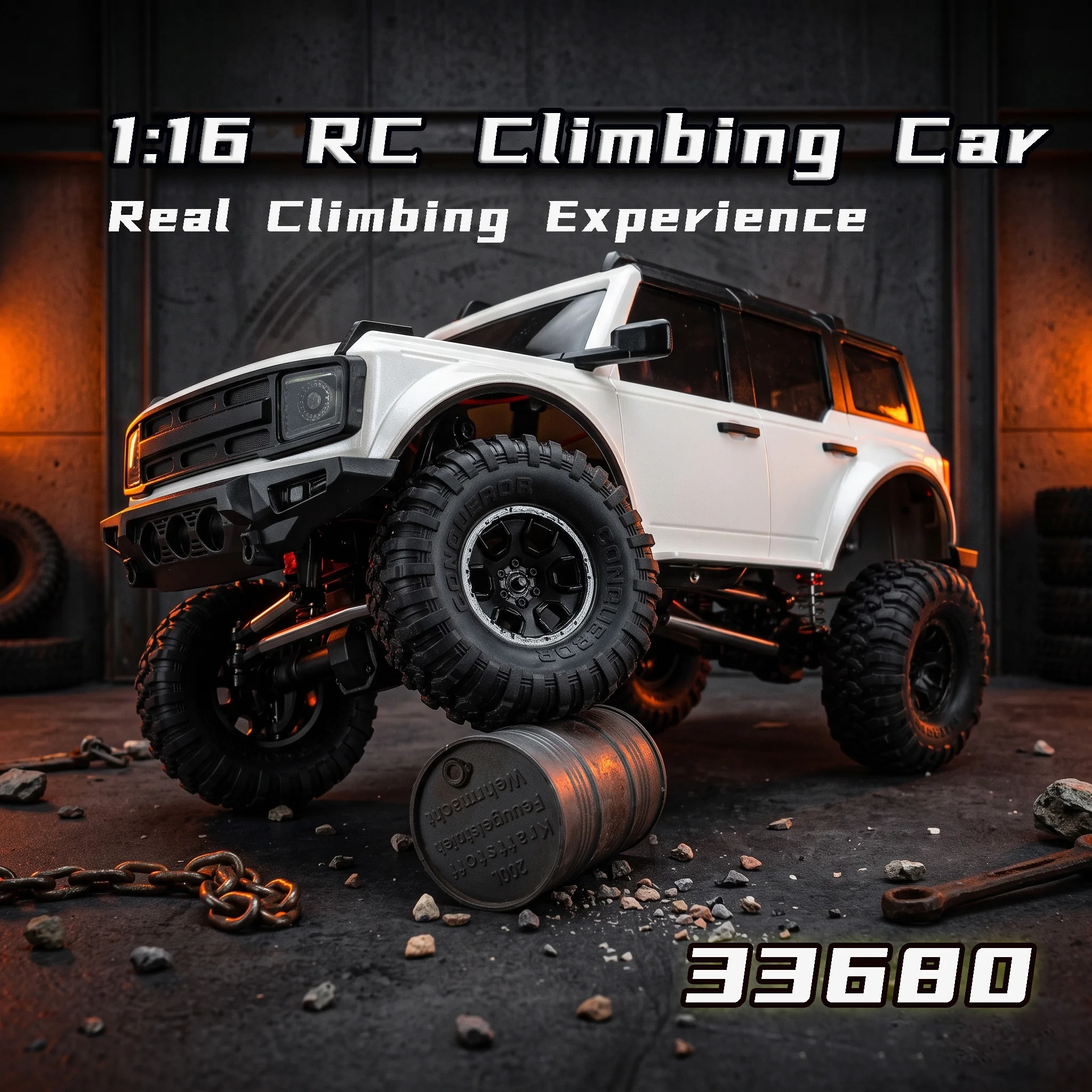 New 1:16 full scale climbing off-road vehicle, high-speed electric remote control car, simulation car, boy