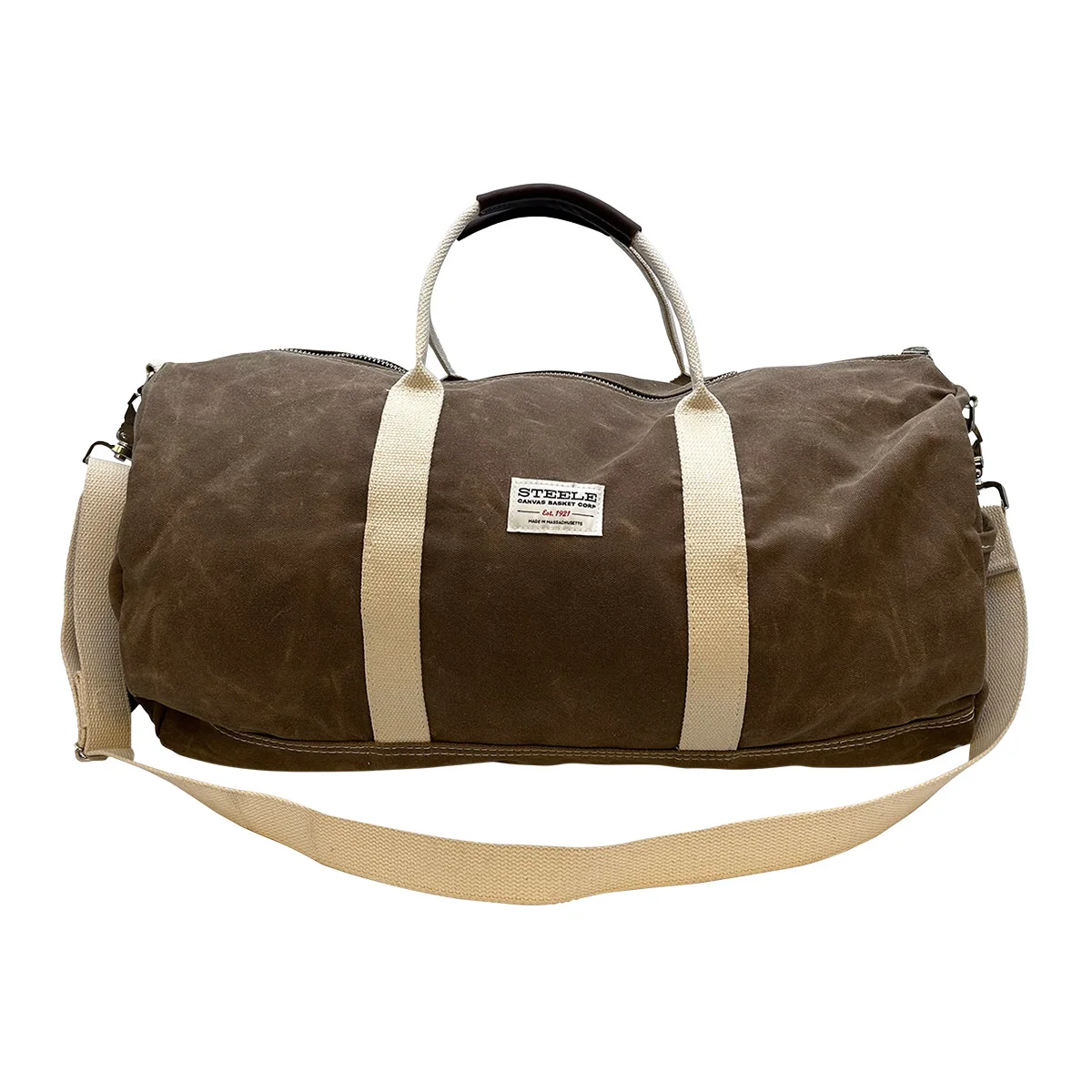 

Steele Canvas Duffle Bag Waxed Brown side bag for ladies clothes organizer YJ