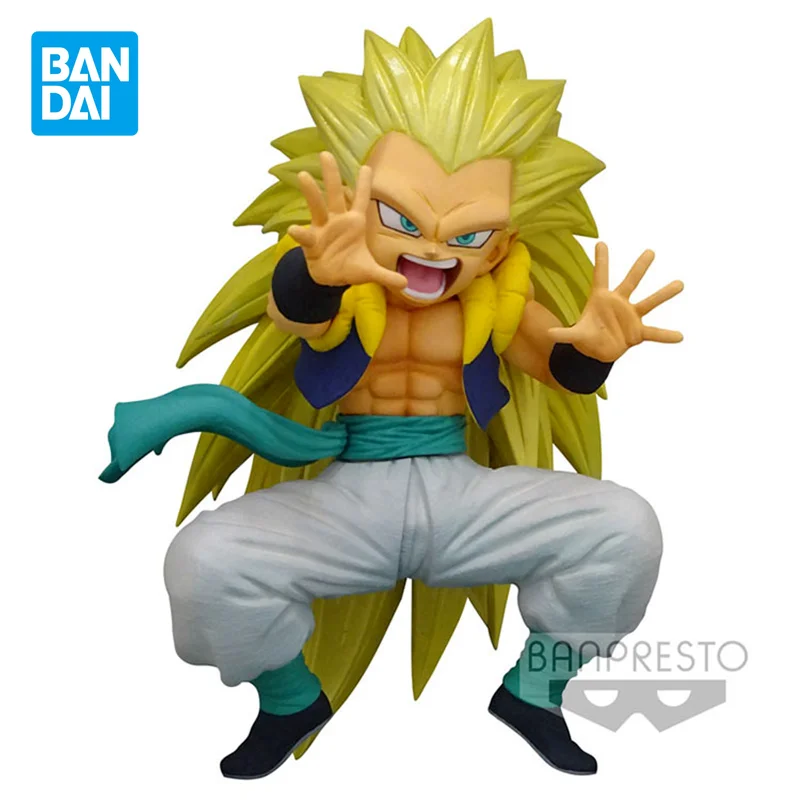 Bandai Original Dragon Ball Anime Figur Gotenks Action Figure Spielzeug für Jungen Mädchen Kinder Weihnachten Geschenk Sammeln Modell Ornamente