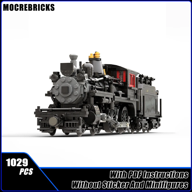 

MOC Canada Railways A2m 4-4-0 Passenger Train Building Blocks Assembly Model Creative Children's Toys Gifts