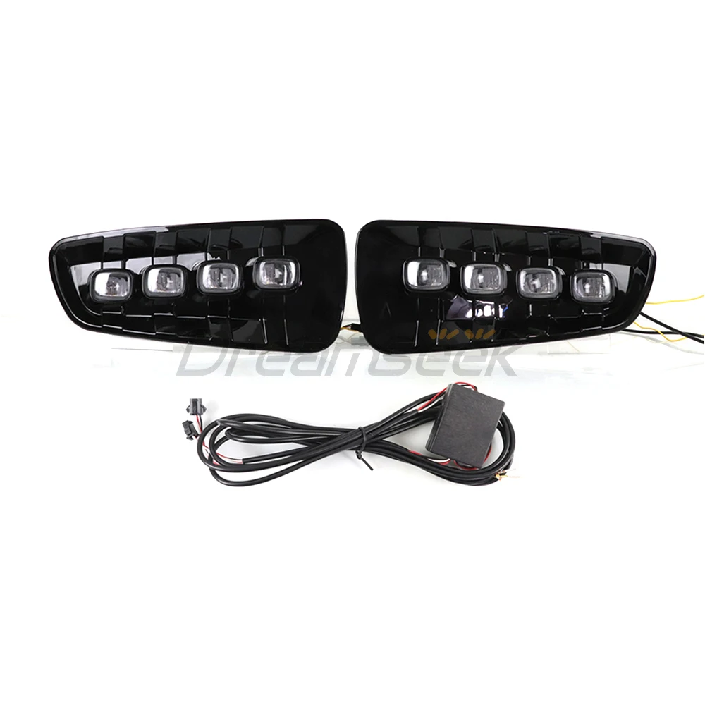 LED DRL Daytime Running Light for Ford F-150 SVT Raptor 2009 2010 2011 2012 2013 2014 Daylight Fog Lamp Cover With Turn Signal