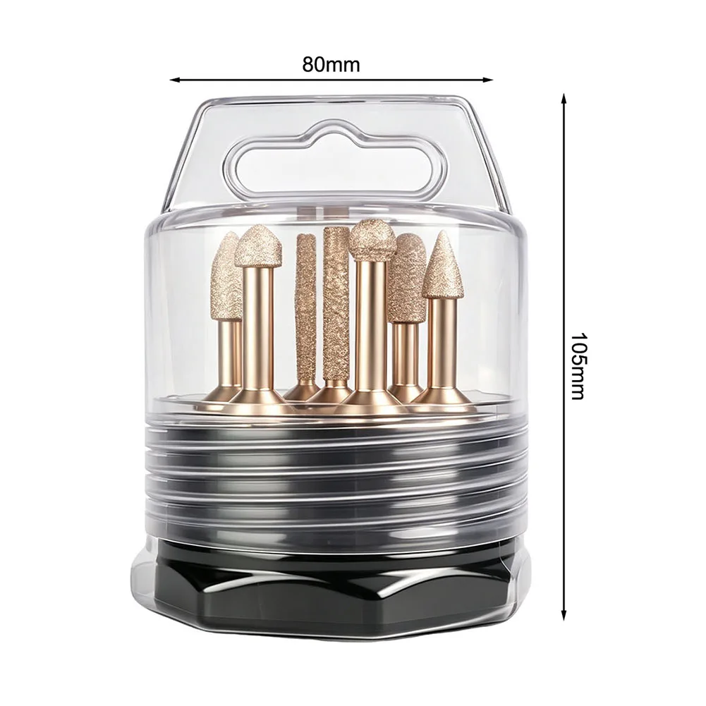 7pcs Grinding Head Ceramic-Tile Hole Saw Cutter Granite-Marble Drill Bits For M10 Angle Grinders Wear-resistant Brazing Parts view 6