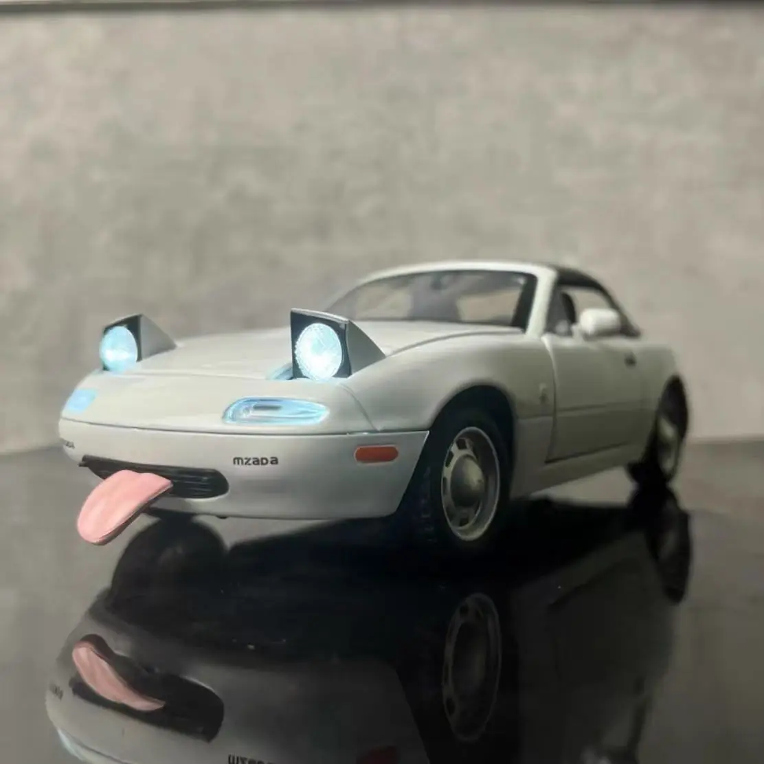 

1:24 MX-5 Children's high-end ornaments, gifts, and toys with sound and light alloy die-casting models