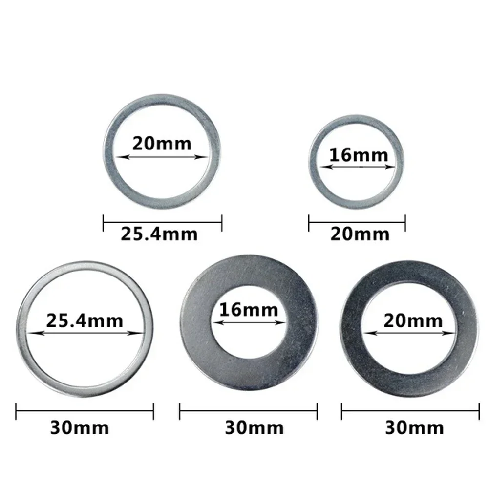 2pcs Circular Saw Ring Reducing Rings Conversion Ring For Cutting Disc Cutting Washer Circular Saw Ring Woodworking Tools