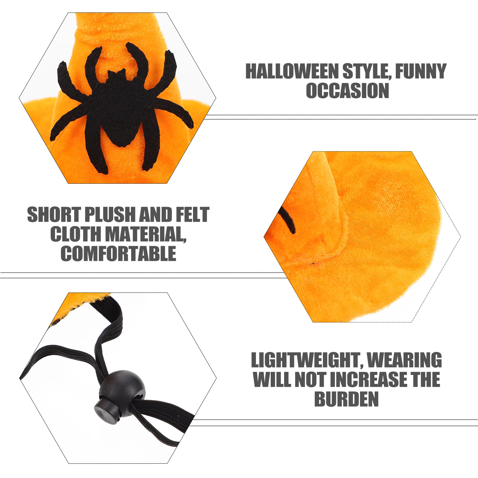 

Cute Pet Halloween Hats for Cats Dogs Small Headpiece Headdress Fashion Cap Party Wear Short Comfortable Lightweight