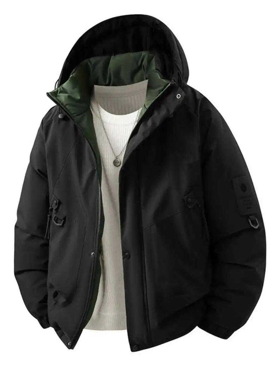 سترة قطنية جديدة من الجرافين مع تدفئة ذكية مقاومة للرياح ومضادة للماء مع غطاء للرأس دافئة للارتداء الخارجي للأزواج