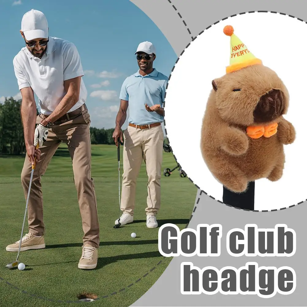 كابيبارا شكل نادي الغولف يغطي الرأس أفخم الحيوان كابيبارا جولف سائق غطاء الرأس وضع الرأس الأخضر حالة وقائية الإمدادات