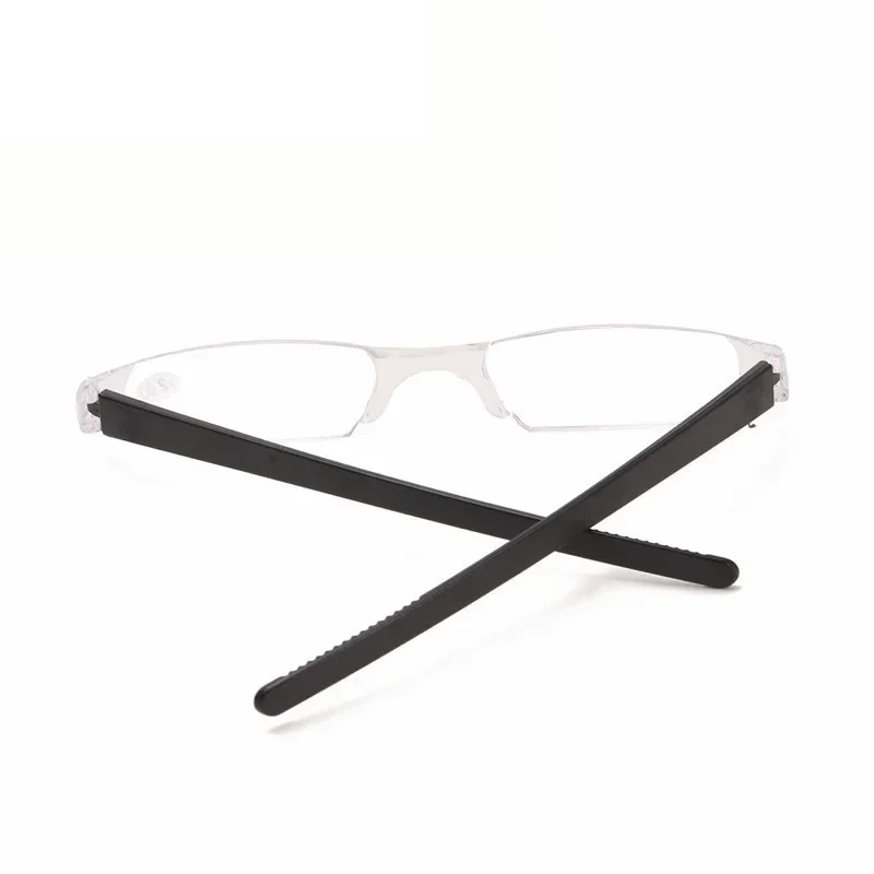 Men Reading Glasses Ultra-light Pen Holder Reading Glasses with Box Multi-color One-piece Plastic Presbyopic Glasses +1.0 To +4 image 6