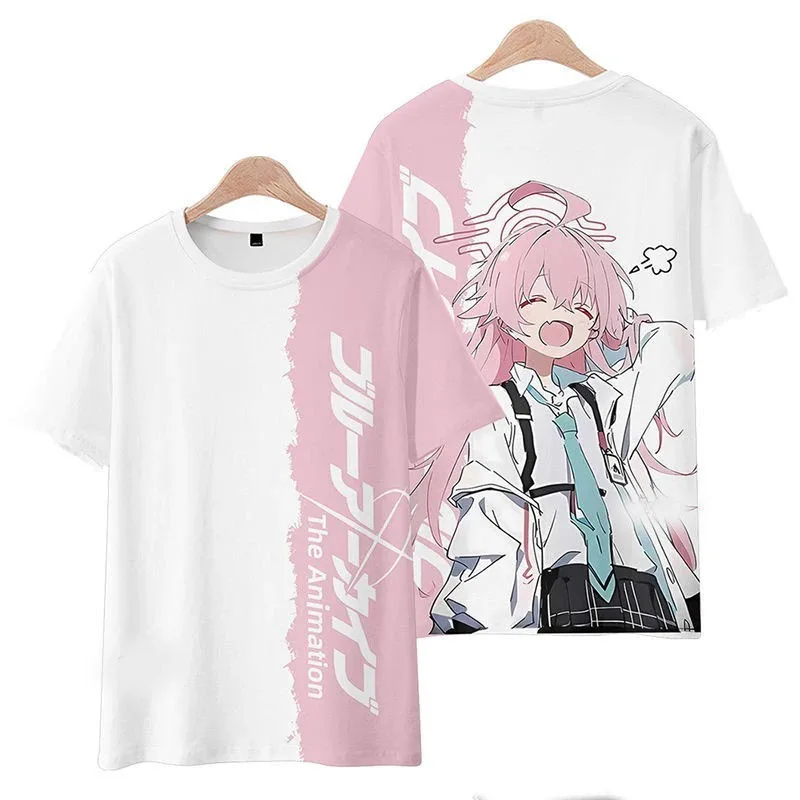 New game Blue archive T-shirts 3D print kids anime cartoon tees casual men women Short Sleeve T shirt oversized Harajuku Y2K top