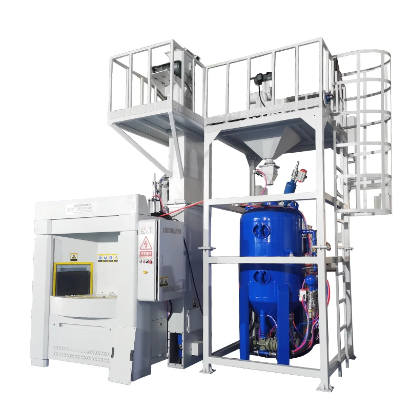 Dustless Rust Removal Rotary Blaster Metal Surface Treatment Automatic Rotary Sand Blasting System