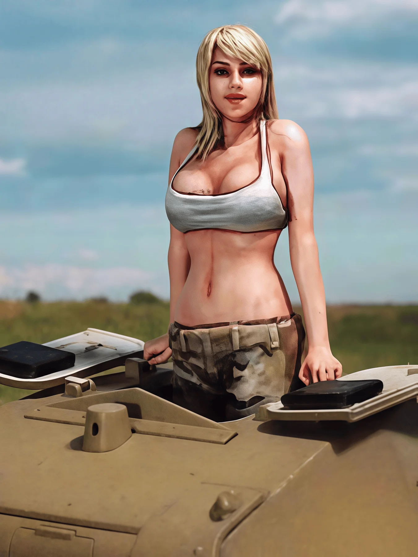 

Комплект для сборки модели из литья смолы 1/35, GK, женщина-солдат из смолы, неокрашенный